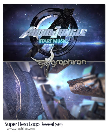 پروژه افتر افکت لوگوموشن ابر قهرمانی Super Hero Logo Reveal