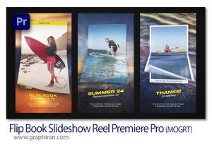 پروژه پریمیر استوری نمایش عکس با ورق خورد کتاب Flip Book Slideshow Reel Premiere Pro پروژه پریمیر استوری نمایش عکس با ورق خورد کتاب Flip Book Slideshow Reel Premiere Pro