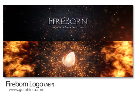 پروژه افترافکت لوگوموشن آتش Fireborn Logo