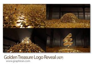 پروژه افتر افکت لوگوموشن گنجینه طلا Golden Treasure Logo Reveal پروژه افتر افکت لوگوموشن گنجینه سکه های طلا Golden Treasure Logo Reveal