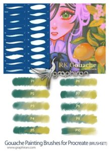 براش پروکریت رنگ گواش نقاشی Gouache Painting Brushes for Procreate براش پروکریت رنگ گواش نقاشی Gouache Painting Brushes for Procreate