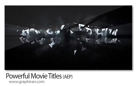 پروژه افتر افکت تایتل های سینمایی قدرتمند Powerful Movie Titles