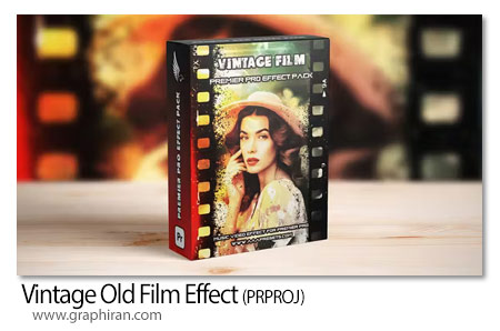 دانلود افکت های فیلم قدیمی وینتیج برای پریمیر Vintage Old Film Effect
