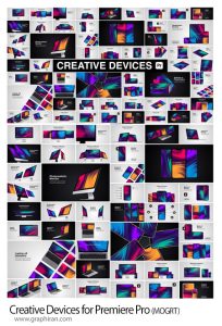 پروژه پریمیر نمایش موبایل، مانیتور، تبلت و لپ تاپ Creative Devices for Premiere Pro پروژه پریمیر نمایش موبایل، مانیتور، تبلت و لپ تاپ Creative Devices for Premiere Pro