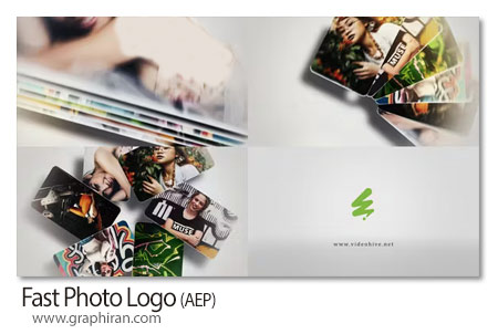 پروژه افتر افکت لوگوموشن سریع با نمایش عکس Fast Photo Logo