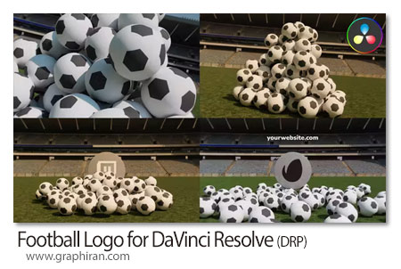 پروژه داوینچی ریزالو لوگوموشن فوتبال Football Logo for DaVinci Resolve