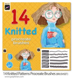 دانلود 14 براش پروکریت الگوی بافتنی Knitted Patterns Procreate Brushes دانلود 14 براش پروکریت الگوی بافتنی Knitted Patterns Procreate Brushes