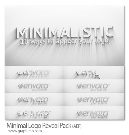 پروژه افترافکت پک لوگوموشن مینیمال Minimal Logo Reveal Pack