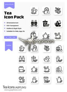 دانلود 32 آیکون چای Tea Icons دانلود 32 آیکون چای Tea Icons