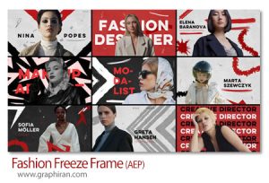 پروژه افترافکت فریز فریم فشن Fashion Freeze Frame پروژه افترافکت فریز فریم فشن Fashion Freeze Frame