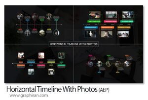 پروژه افترافکت تایم لاین افقی با عکس Horizontal Timeline With Photos پروژه افترافکت تایم لاین افقی با عکس Horizontal Timeline With Photos