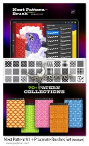 براش پروکریت 70 پترن یکپارچه Next Pattern V1 + Procreate Brushes Set براش پروکریت 70 پترن یکپارچه Next Pattern V1 + Procreate Brushes Set