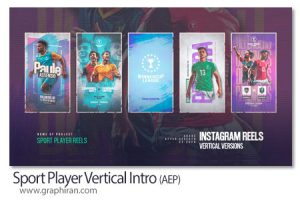 پروژه افترافکت استوری معرفی ورزشکار Sport Player Vertical Intro پروژه افترافکت استوری معرفی ورزشکار Sport Player Vertical Intro