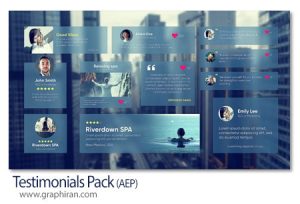 پروژه افترافکت نمایش دیدگاه و نظرات کاربران Testimonials Pack پروژه افترافکت نمایش دیدگاه و نظرات کاربران Testimonials Pack