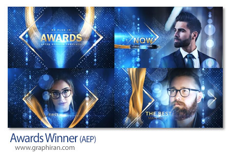 پروژه افترافکت معرفی برندگان جوایز Awards Winner