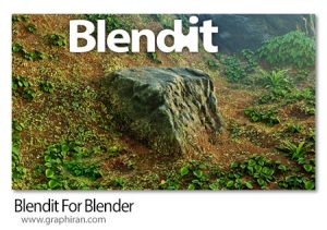 دانلود Blendit v1.7.1 افزونه بلندر ترکیب مواد اشیاء دانلود Blendit