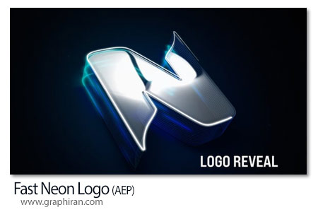 پروژه افترافکت نمایش سریع لوگو نئون Fast Neon Logo