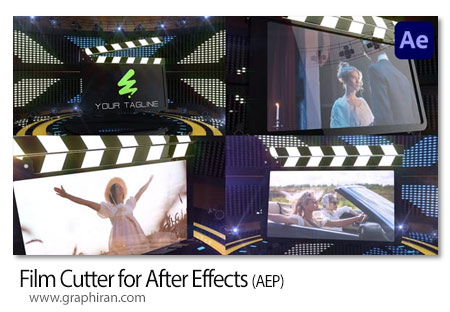 پروژه افترافکت کلاکت فیلمبرداری سینمایی Film Cutter for After Effects