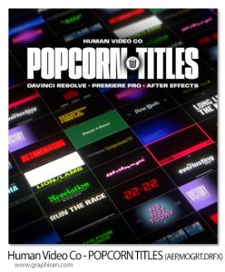 دانلود تایتل های سینمایی افترافکت، پریمیر و داوینچی Human Video Co - POPCORN TITLES دانلود تایتل های سینمایی افترافکت، پریمیر و داوینچی Human Video Co - POPCORN TITLES