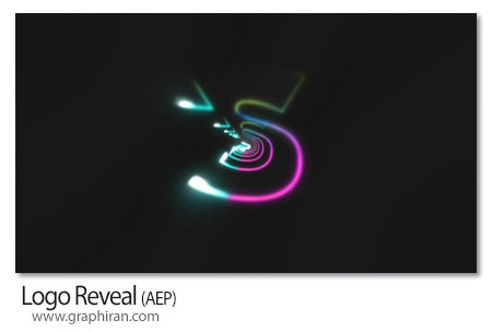 پروژه افترافکت لوگوموشن حرکات خطوط رنگی Logo Reveal