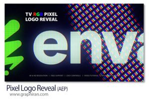 پروژه افترافکت لوگوموشن پیکسلی RGB Pixel Logo Reveal پروژه افترافکت لوگوموشن پیکسلی RGB Pixel Logo Reveal
