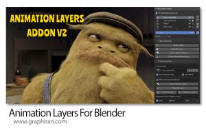 دانلود Animation Layers v2.3.4 افزونه بلندر مدیریت لایه ها دانلود Animation Layers