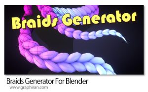 دانلود Braids Generator v5.1.1 افزونه بلندر ساخت بافت دانلود Braids Generator