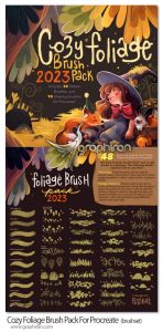 دانلود 48 براش پروکریت گل و بوته کارتونی Cozy Foliage Brush Pack For Procreate دانلود 48 براش پروکریت گل و بوته کارتونی Cozy Foliage Brush Pack For Procreate