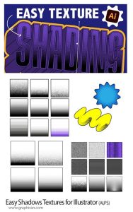 دانلود تکسچرهای سایه زنی ایلوستریتور Easy Shadows Textures for Illustrator دانلود تکسچرهای سایه زنی ایلوستریتور Easy Shadows Textures for Illustrator