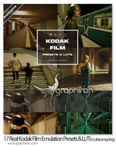 دانلود پریست و لات های رنگ فیلم کداک واقعی Real Kodak Film Emulation Presets & LUTs دانلود پریست و لات های رنگ فیلم کداک واقعی Real Kodak Film Emulation Presets & LUTs