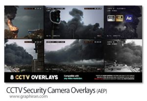 دانلود پروژه افترافکت افکت های دوربین مدار بسته CCTV Security Camera Overlays دانلود پروژه افترافکت المان های دوربین مدار بسته CCTV Security Camera Overlays