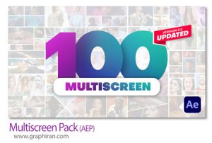 پروژه افترافکت 100 نوع مولتی اسکرین Multiscreen Pack پروژه افترافکت 100 نوع مولتی اسکرین Multiscreen Pack