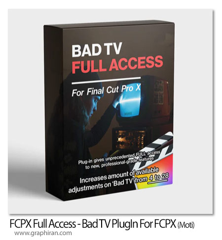 پلاگین فاینال کات افکت نویز تلویزیون FCPX Full Access - Bad TV Plugin For Final Cut Pro