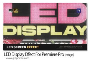 پروژه پریمیر افکت صفحه نمایش ال ای دی LED Display Effect For Premiere Pro پروژه پریمیر افکت صفحه نمایش ال ای دی LED Display Effect For Premiere Pro