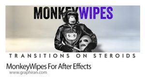 دانلود MonkeyWipes v1.00 Win/Mac اسکریپت افترافکت ساخت ترانزیشن دانلود MonkeyWipes