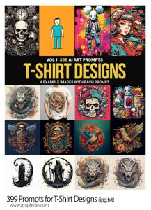 399 پرامپت هوش مصنوعی تولید طرح روی تی شرت Prompts for T-Shirt Designs 399 پرامپت هوش مصنوعی تولید طرح روی تی شرت Prompts for T-Shirt Designs