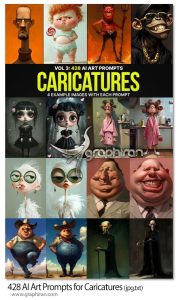 428 پرامپت هوش مصنوعی ساخت کاریکاتور AI Art Prompts for Caricatures 428 پرامپت هوش مصنوعی ساخت کاریکاتور AI Art Prompts for Caricatures