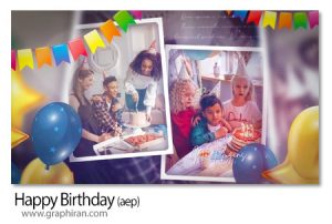 پروژه افترافکت تولدت مبارک Happy Birthday پروژه افترافکت تولدت مبارک Happy Birthday