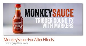 دانلود MonkeySauce v1.0.1 Win/Mac اسکریپت افترافکت نشاندار کردن افکت های صوتی دانلود MonkeySauce