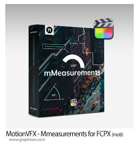 دانلود 22 المان اندازه گیری برای فاینال کات MotionVFX - Mmeasurements For FCPX