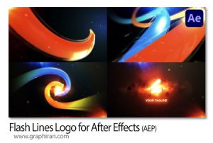 پروژه افترافکت لوگوموشن با خطوط فلش نورانی Flash Lines Logo for After Effects پروژه افرافکت لوگوموشن با خطوط فلش نورانی Flash Lines Logo for After Effects