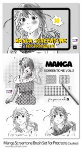 دانلود براش های پروکریت تکسچر طراحی مانگا Manga Screentone Brush دانلود براش های پروکریت تکسچر طراحی مانگا Manga Screentone Brush