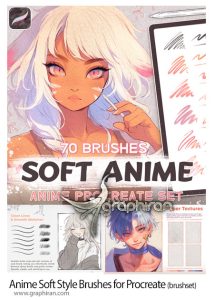 دانلود 70+ براش پروکریت طراحی انیمه Anime Soft Style Brushes for Procreate دانلود 70+ براش پروکریت طراحی انیمه Anime Soft Style Brushes for Procreate