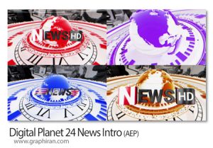 پروژه افترافکت اینترو اخبار با سیاره دیجیتالی Digital Planet 24 News Intro پروژه افترافکت اینترو اخبار با سیاره دیجیتالی Digital Planet 24 News Intro