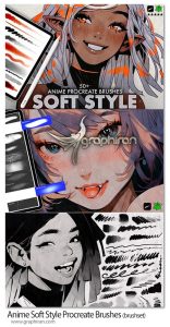دانلود 50 براش پروکریت طراحی انیمه Anime Soft Style Procreate Brushes دانلود 50 براش پروکریت طراحی انیمه Anime Soft Style Procreate Brushes