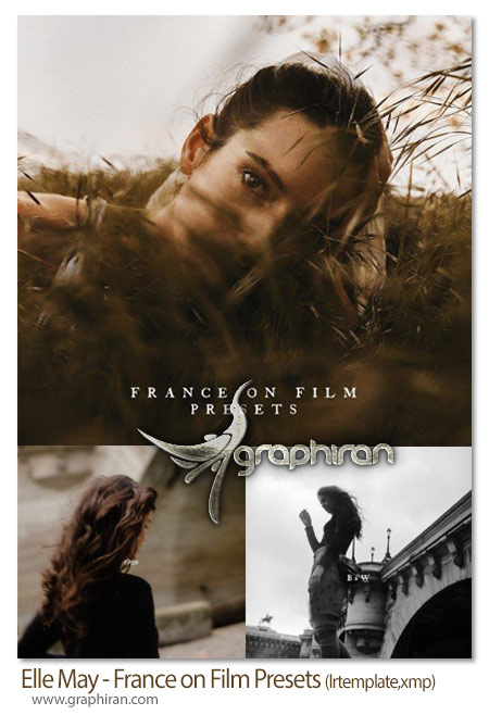 پریست های لایت روم رنگ فیلم های فرانسوی Elle May - France on Film Presets
