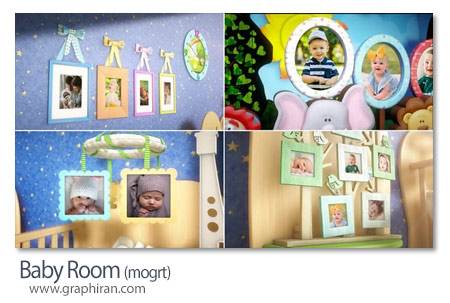 دانلود پروژه پریمیر نمایش عکس در اتاق کودک Baby Room
