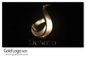 پروژه افترافکت نمایش لوگو طلایی Gold Logo پروژه افترافکت نمایش لوگو طلایی Gold Logo