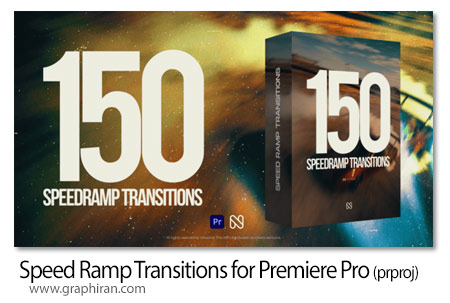 ترانزیشن های انتقال سریع برای پریمیر Speed Ramp Transitions for Premiere Pro