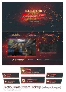 دانلود بسته طرح های اورلی استریم سبک الکتریسیته Electro Junkie Stream Package دانلود بسته طرح های اورلی استریم Electro Junkie Stream Package